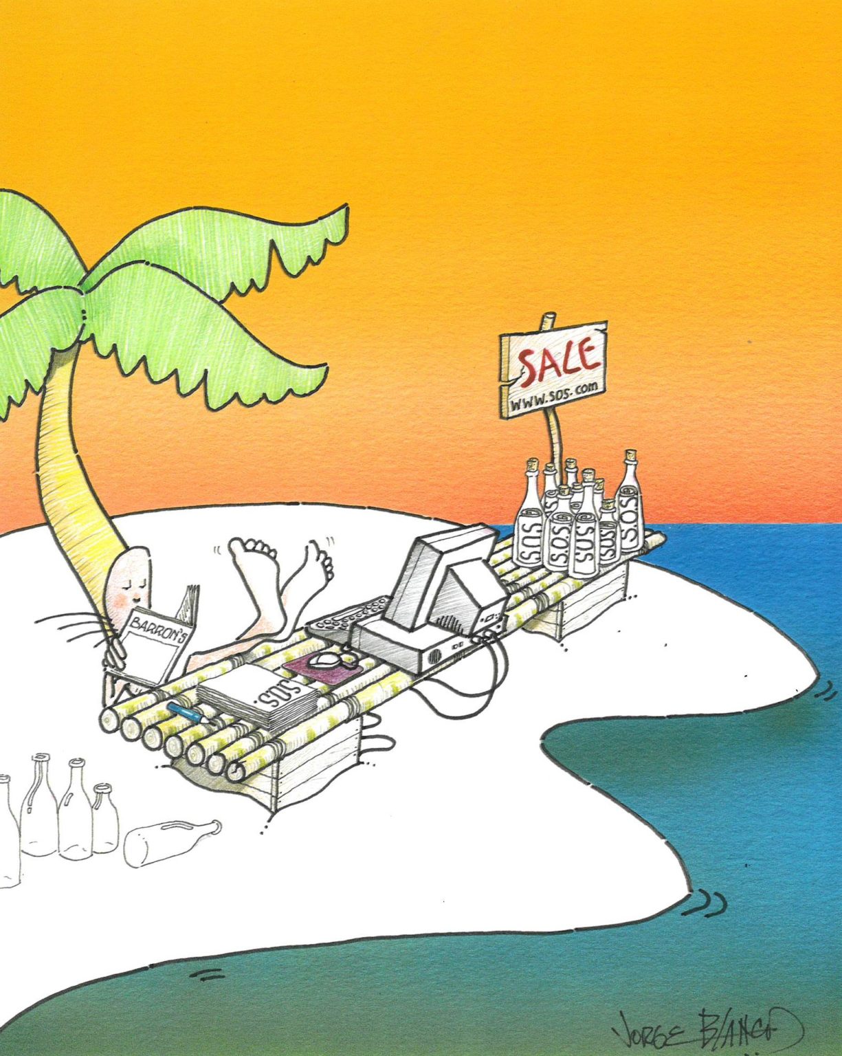 Castaway Series print by Jorge Blanco
