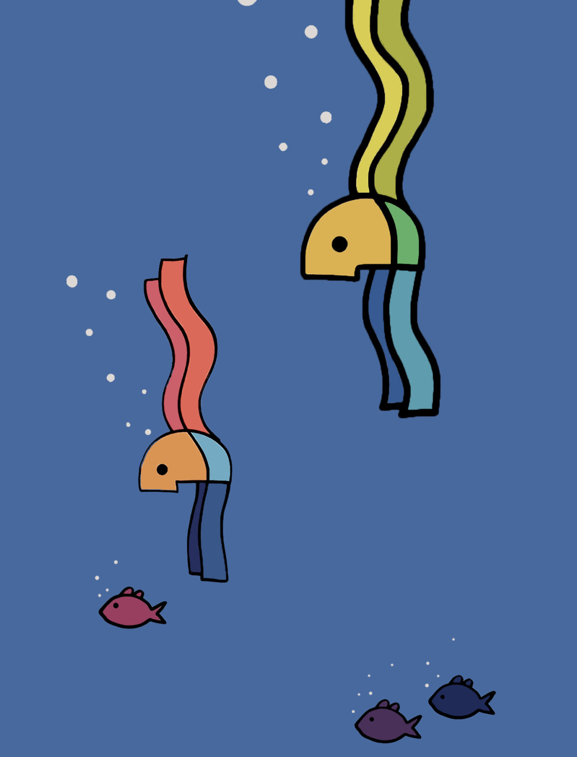 Duo Diving by Jorge Blanco