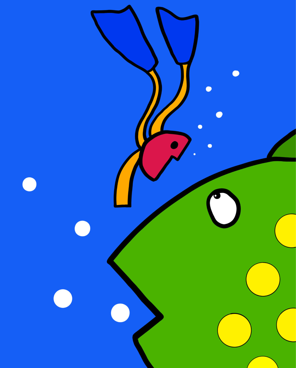 Green Fish by Jorge Blanco