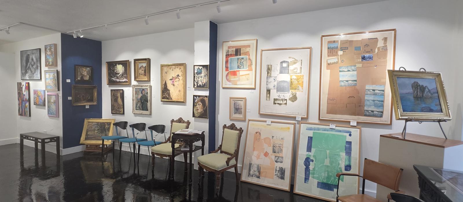 Inside Gallery 506 on South Pineapple Avenue